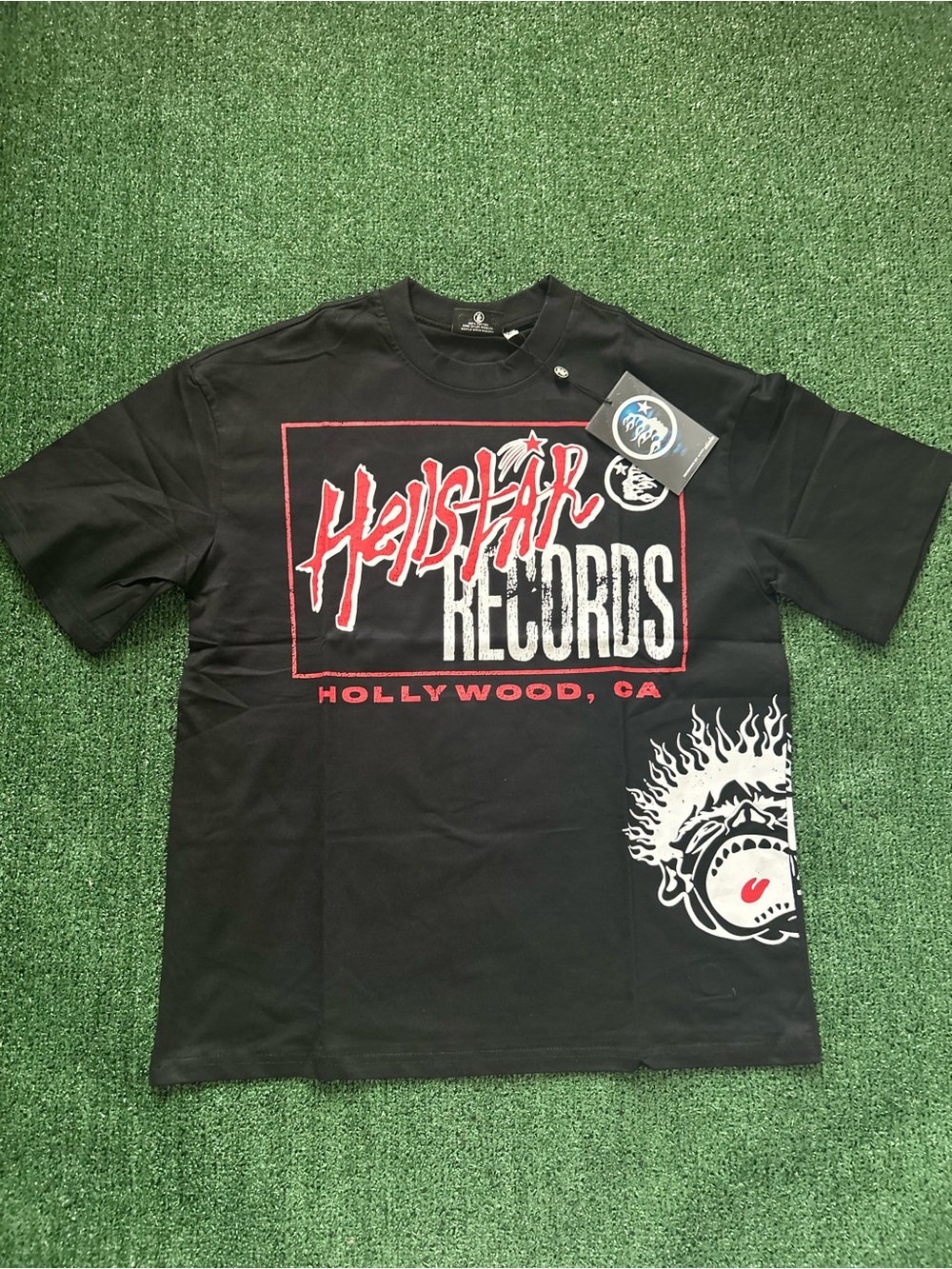 Hellstar Records Black Graphic Short-Sleeve Tee